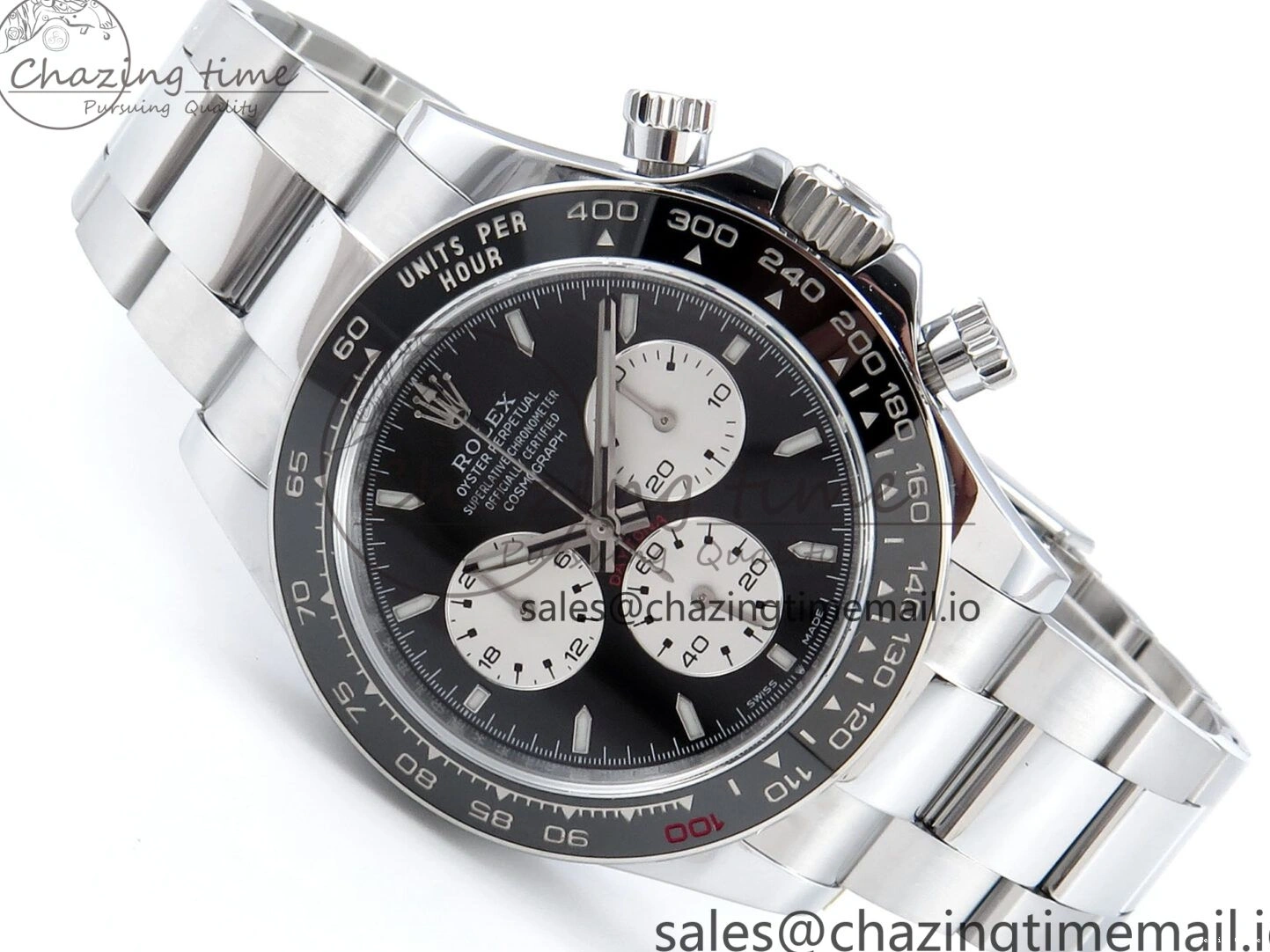 0209 EyeCatching Daytona 126529 QF 1:1 Best Edition Black Dial Steel 904L on SS Bracelet V8 QF 652